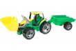 Traktor se lžící 60cm a přívěsem 45cm plast v krabici