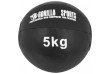 Gorilla Sports Sada kožených medicinbalov, 15 kg, čierna