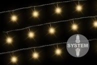 NEXOS diLED svetelná reťaz 40 LED, teplá biela, bez trafa